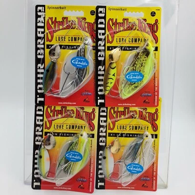Ganchos Strike King Tour Grado 3/8 OZ Hoja Pintada Spinnerbait Gamakatsu Tú eliges Foto 1 de 4