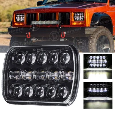 7x6" 5X7 LED Headlight Hi-Lo Halo DRL For Chevy Express Cargo Van 1500 2500 3500 - Image 1 of 4