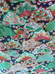 Wamsutta Vtg Imari 70’s Twin Ultracale Flat Sheet 66” x 95” Asian Floral - Picture 1 of 6