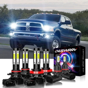 6x LED headlight+Fog bulbs For 2009 2010 2011 2012 Dodge Ram 1500 2500 3500 - Picture 1 of 12