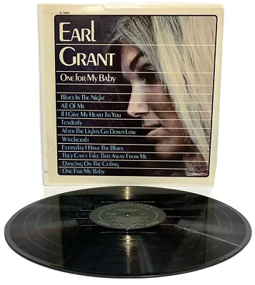 Earl Grant • One For My Baby Vinyl LP 1970 Vocalion Stereo 10 Tracks VL 73893 - Image 1 of 2