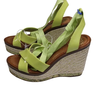 Vince Camuto Green Wedge Heels Women's US Size 9 New $98 - Picture 1 of 7