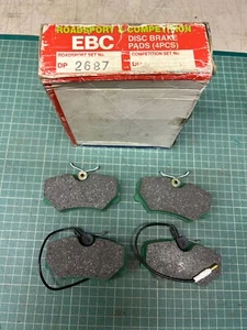 CITROEN SAXO 1.6cc 16v VTS 1996/03 EBC FRONT GREENSTUFF BRAKE PADS P/N DP2687 - Picture 1 of 3