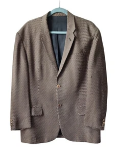 Jean Paul Gaultier Mens Suit Vintage Black/White Tiny Print Sleeve Hole - Picture 1 of 9
