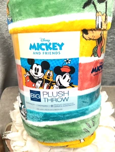 Mickey and Friends Plush Throw, Multicolor, Oversized 5 feet x 6 feet, New! - Picture 1 of 10