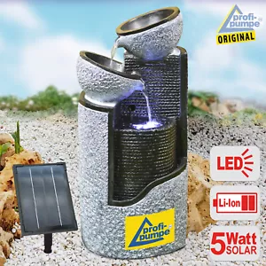 SOLAR GARTENBRUNNEN SPRINGBRUNNEN ZIER BRUNNEN WASSERSPIEL TEICHPUMPE DEKO LED - Bild 1 von 6