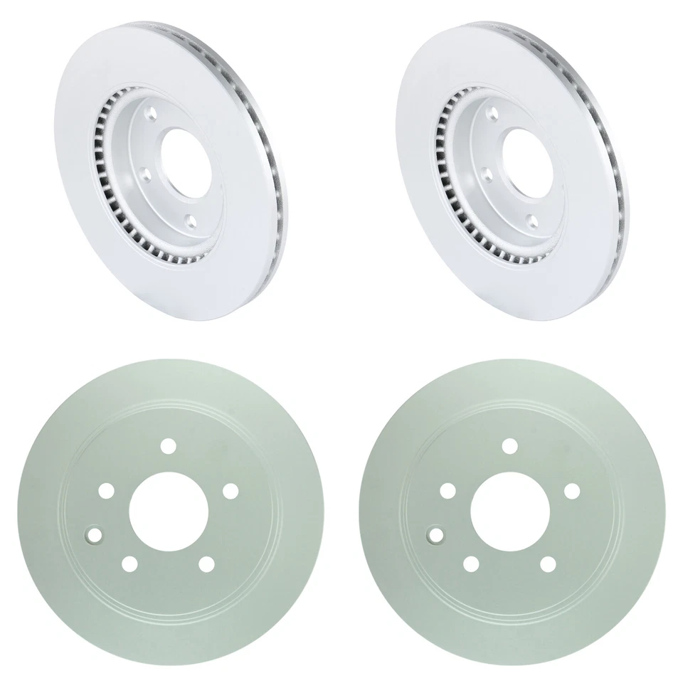 Kit de pastillas de freno de disco rotores delanteros traseros Bosch QuietCast para Nissan Sentra tracción delantera 13-19 Foto 1 de 1