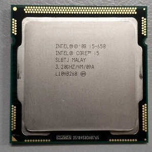 Genuine Intel Core i5-650 CPU 3.2 GHZ 4MB 73W 2-Core Processor LGA 1156 SLBTJ - Picture 1 of 4