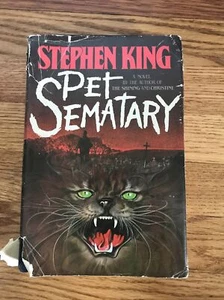 Pet Sematary Stephen King Hardcover Y43 Gutter Code Doubleday - Picture 1 of 8