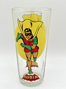 Vintage 1976 Super Series Pepsi Robin The Boy Wonder Werbe Trinkglas - Bild 1 von 5