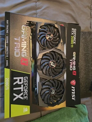 MSI 2080 Ti Gaming x Trio 11GB GDDR6 Graphics Card (Need Repair) - Image 1 of 3