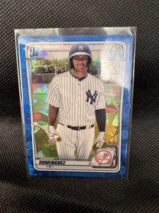 2020 1st Bowman Chrome Sapphire BCP-8 Jasson Dominguez Prospect New York Yankees - Picture 1 of 5