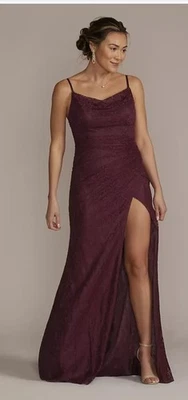 David’s Bridal Galina Signature  Long Lace Dress Size8 Msrp:$199.95 NWT - Image 1 of 4