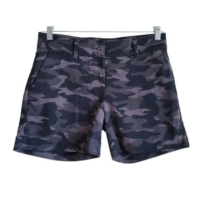 Pantalones Cortos ISAAC MIZRAHI QVC Para Mujer 4 Camuflados Negro Gris 4 Bolsillos Cintura 30" Caderas 38" Foto 1 de 4