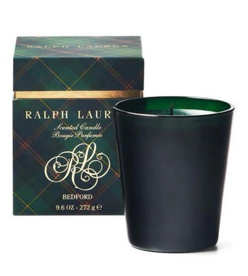 Стеклянный подсвечник с крышкой из нержавеющей стали RALPH LAUREN Single Wick Aroma Bedford - Изображение 1 из 4