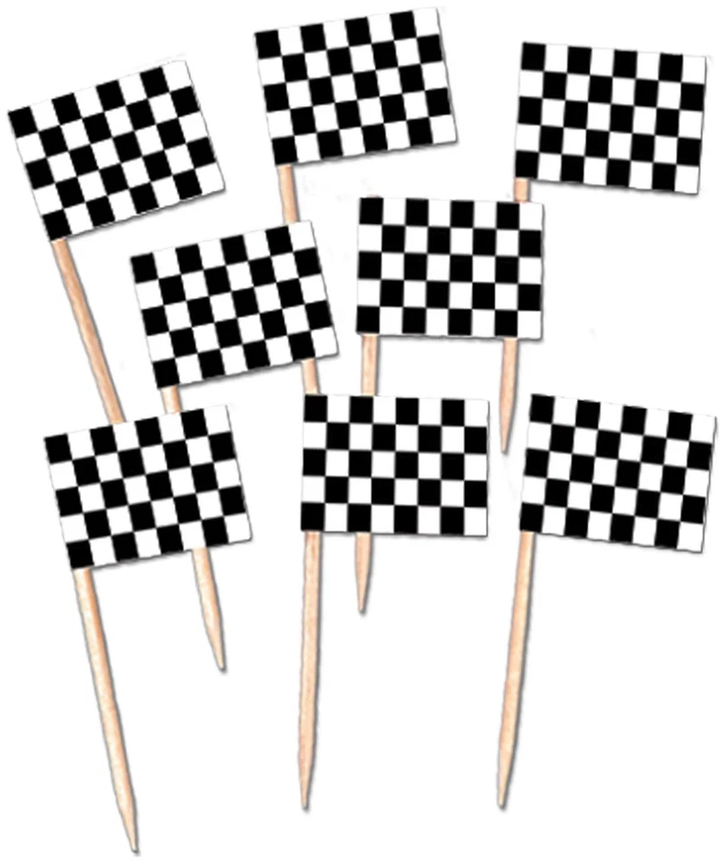 Selecciones de bandera a cuadros de tamaño 21/2" para Halloween - Beistle Foto 1 de 1