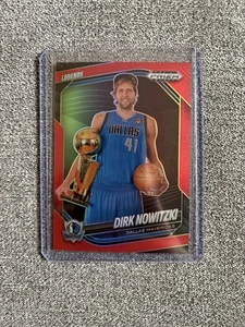 2024-25 Panini Prizm Black RED Prizm #/299 Dirk Nowitzki - Legends Dallas Mavs - Bild 1 von 2