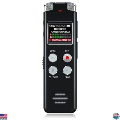 EVISTR 64GB Portable Voice Recorder - Voice Activated for Lectures & Meetings - Image 1 of 4