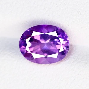 1.37Ct Terrific Oval 8.4 x 6.5 MM 100% Natural Purple Blue Bolivia Amethyst! - Picture 1 of 5