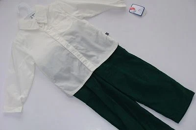 Conjunto Petit Ami Niños 3T Camiseta Top Pantalones Verdes 2 Piezas Ideal para Monogramas NUEVO Foto 1 de 4
