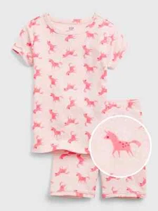 GAP Kids Girls 100% Organic Cotton Unicorn 2-Peice PJ Set snug fit size 10 - Picture 1 of 2