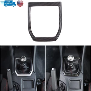 Cubierta de moldura del panel de cambio de marchas de consola de fibra de carbono ABS para Subaru WRX VB MT 22-24 - Imagen 1 de 20