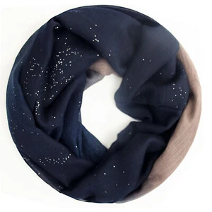 Bufanda brillante de mujer Glamexx24 bufanda manguera degradado de color pañuelo para el cuello 85x85 cm - Imagen 1 de 22