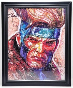 Framed Autographed Art Print of "Gambit" by Cody James 795/2200-FM1 - Picture 1 of 3
