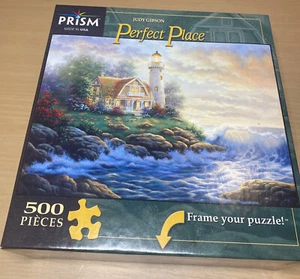 Lighthouse Puzzle Prism Judy Gibson art 500 pieces Perfect Place jigsaw 19x13" - Picture 1 of 5