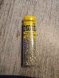 VINTAGE 1970 CHEMTOY GLITTER 29 CENT PRICER 3/4 OZ Gold - Picture 1 of 7