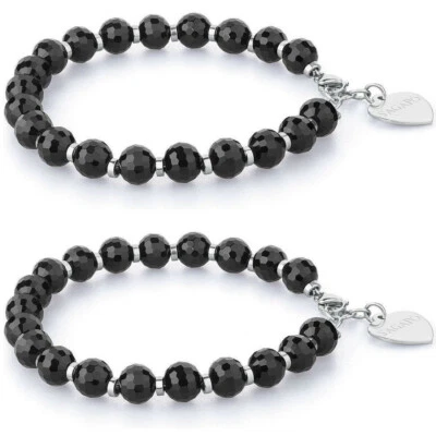 2 bracciali donna gioielli Sagapo Nero SHAC3  - Immagine 1 di 2