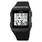 New Skmei Sport Men Rectangle Wristwatch Silicone Band Boy Led Digital Watch