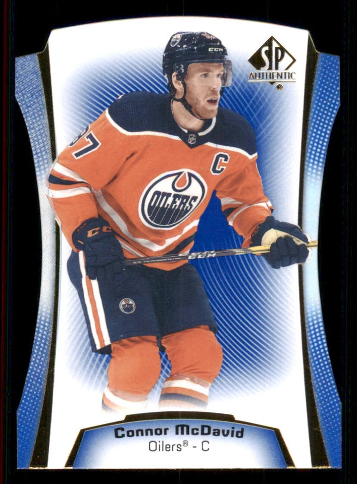 2021-22 SP Authentic Die Cuts Blue #DC1 Connor McDavid - Image 1 of 2