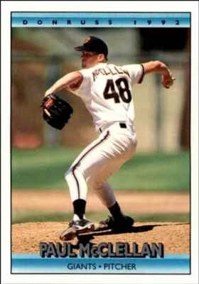 1992 Donruss Paul McClellan San Francisco Giants #700 - Image 1 of 2