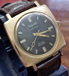 Glashutte Bison Spezimatic GUB  Automatic Gold Filled 14kt.  Made Germany Watch