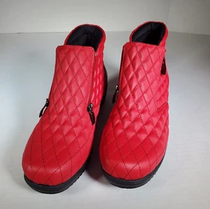 Beacon klassische rote Steppstiefel Damengröße 8,5 WW neu im Karton - Bild 1 von 7