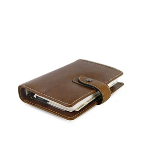 Filofax Pocket Size Malden Organiser Planner Diary Book Ochre Leather 025842 New - Picture 1 of 7