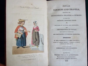 Voyages & Travels Continent & Islands of Europe, Jamieson, 1820 1st, Illustrated - Picture 1 of 8