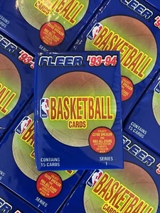 1993-94 Fleer NBA Basketball Series 1 - Factory Sealed 1x Pack - Picture 1 of 3