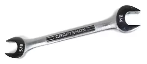 Craftsman SAE 5/8"-3/4" Double Open End Wrench V 44582 Made in USA - Bild 1 von 4