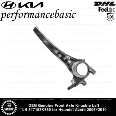 OEM Genuine Front Axle Knuckle Left LH 517153K650 for Hyundai Azera 2006-2010 - Image 1 of 3