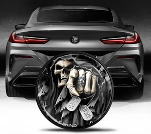Kompatibel mit BMW Emblem 51148219237 Hinten Motorhaube Kofferraum 74mm Schädel - Bild 1 von 6