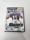 Madden NFL 2002 Sony PlayStation 2 PS2 Fast Free Shipping 