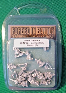 Pelotón HMG alemán forjado en batalla 15 mm incl. envío en D - Imagen 1 de 2