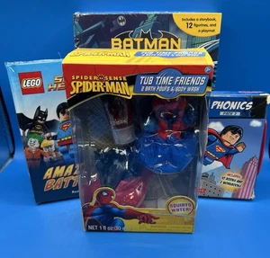DC Comics Batman My Busy Book, Lego Phonics Box Set & 3 Hero’s Book Plus More - Picture 1 of 10