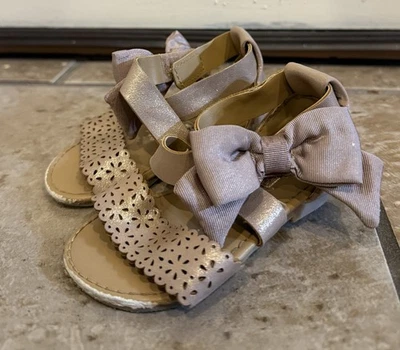 Sandalias Koala Niños Oro Rosa Correa Arco Niñas Bebé Talla 4 Foto 1 de 4