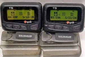 2-Sun Telecom T5 Spok Black 1-drożny alfanumeryczny szyfrowany bezpieczny pager NIEPRZETESTOWANY - Zdjęcie 1 z 14