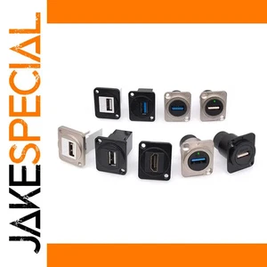 USB D Type Metal Female Connector 24V - Afbeelding 1 van 43