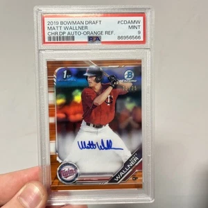 2019 Bowman Draft Matt Wallner Chrome Autograph Orange Refractor /25 PSA 9 - Bild 1 von 2