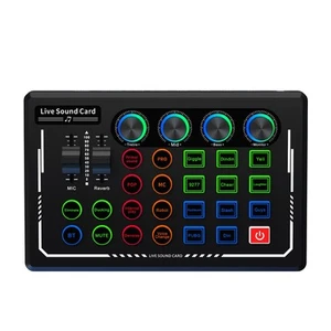 V88 Audio Mixer USB Zewnętrzna karta dźwiękowa Zestaw słuchawkowy Mikrofon Transmisja na żywo8423 - Zdjęcie 1 z 8